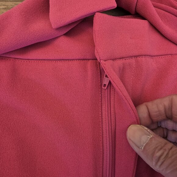 Curations Shorts Womens Large Pink Paperbag Waist Belted Pleated Pockets New - Picture 6 of 16